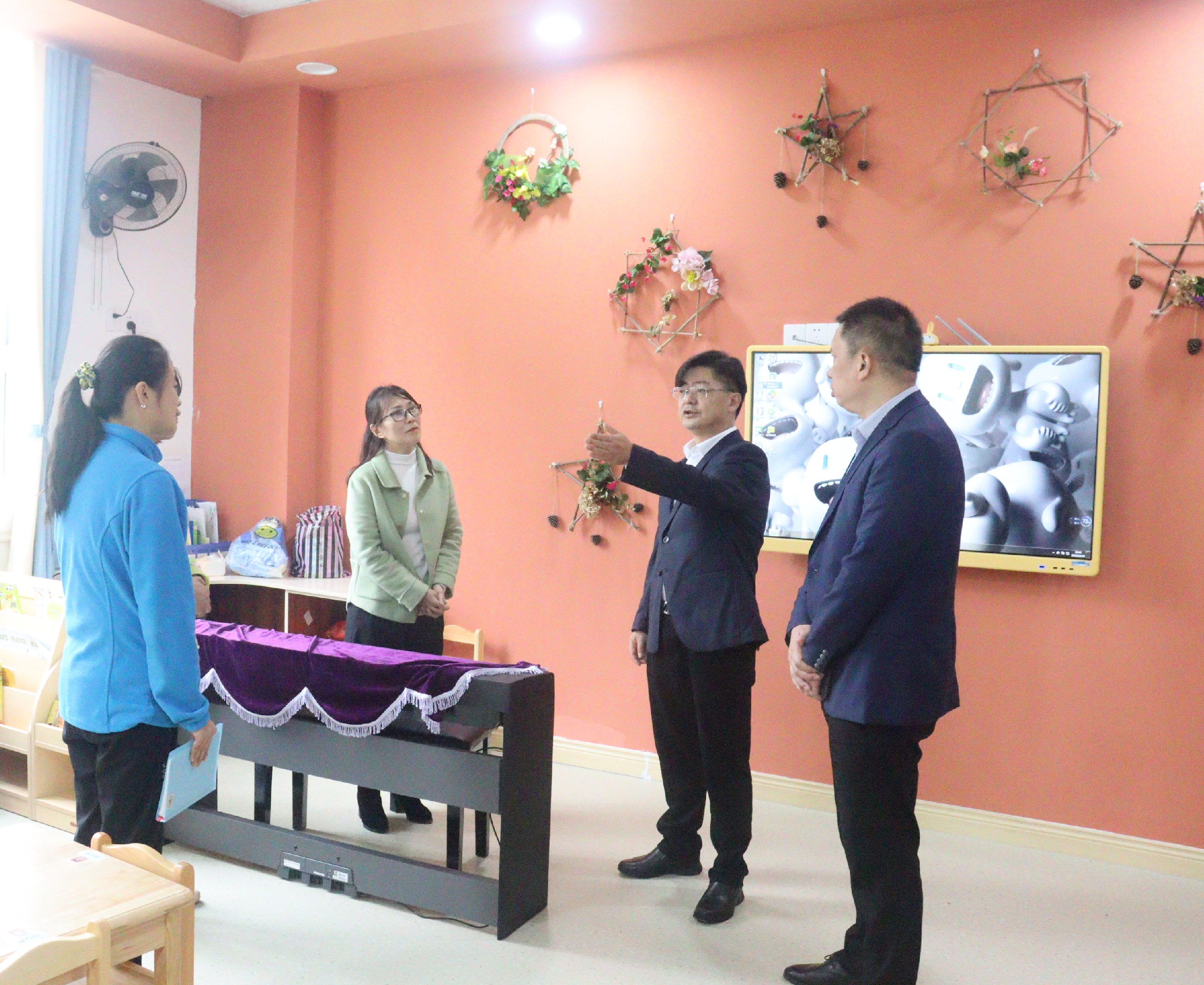 区教委领导调研昌州幼儿园进士园区